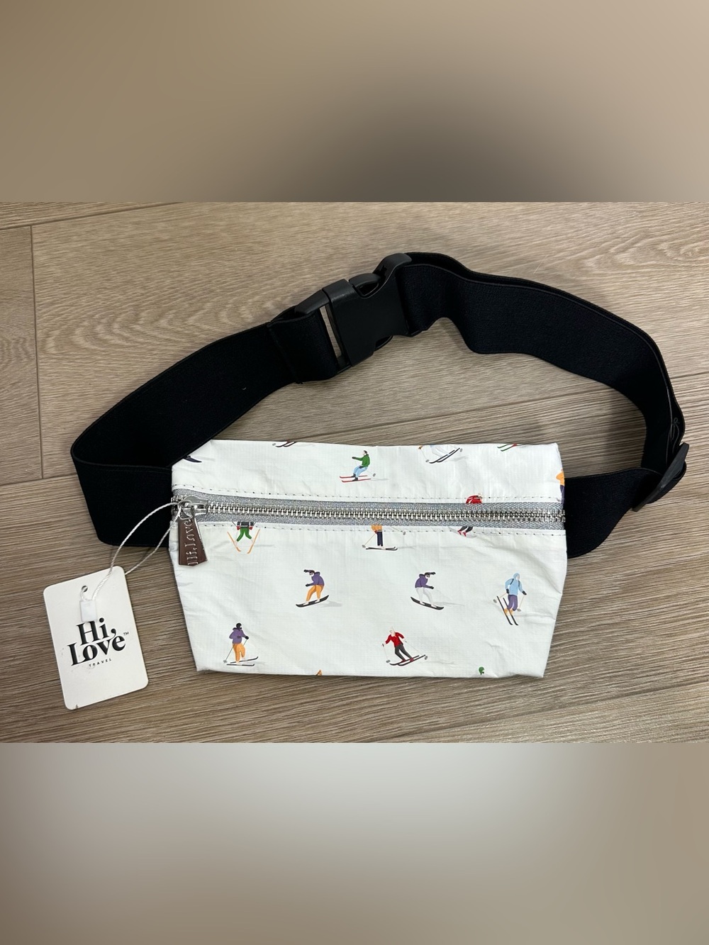 Hi Love Travel Dancing Skiers Fanny Pack Multicolor Unisex Belt Bag